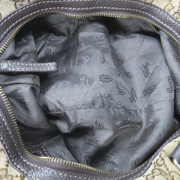 GUCCI Womens Sukey Handbag Bag Tote Purse Guccissima Logo Italy Monogram Vintage - Picture 11 of 14